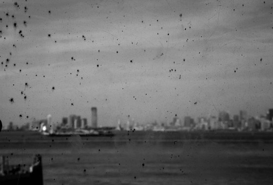 Rusty window,  New York Ferry
