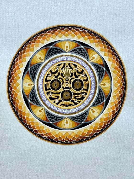 Mandala diptych. Crown Collection III.