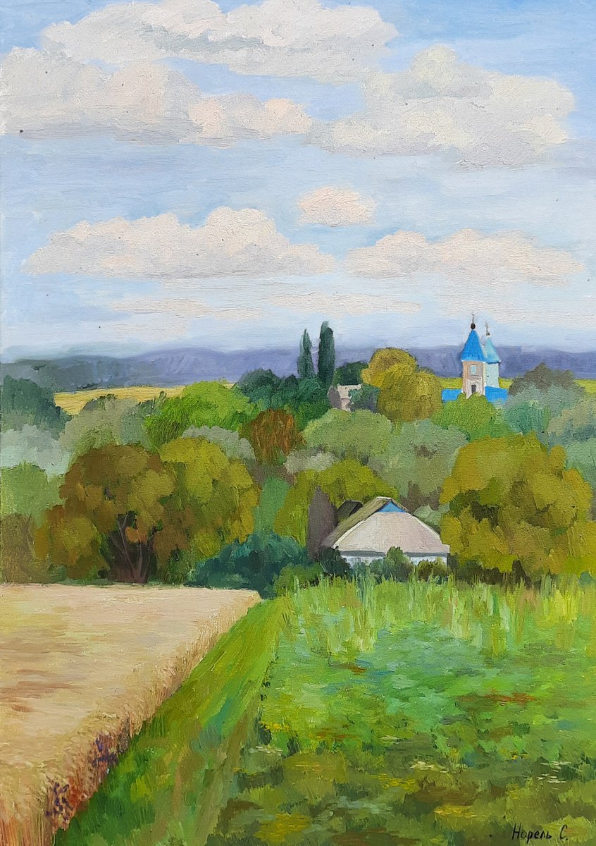 Summer - Original oil painting (2021) by Svetlana Norel