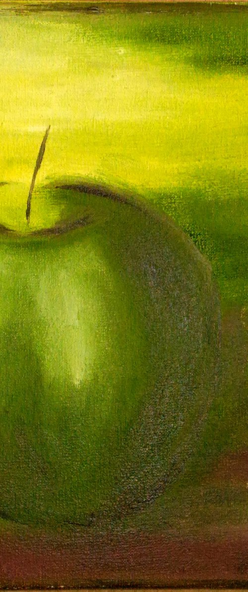 Apple Painting by Halyna Kirichenko