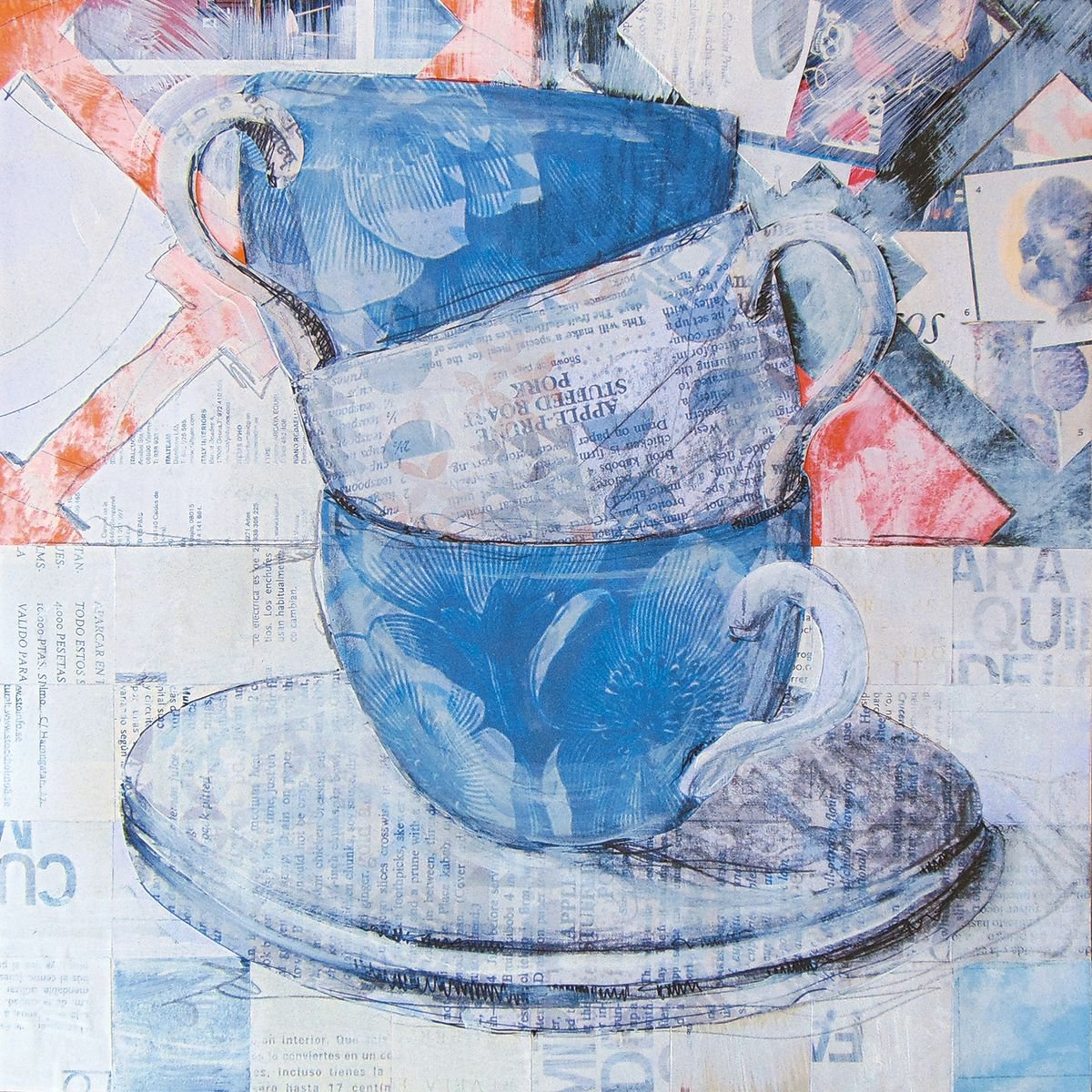 Blue cups by Manel Villalonga
