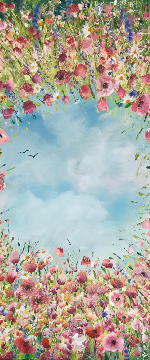 Watching the clouds by Emma Sian Pritchard