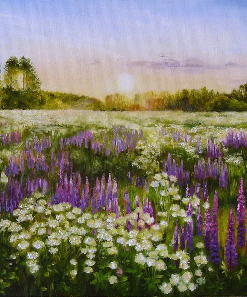 Lupine Meadow by Natalia Shaykina