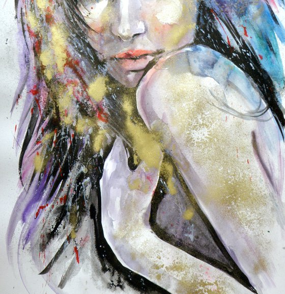 Girl in gold