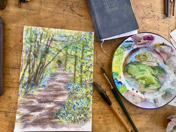 In the bluebell wood