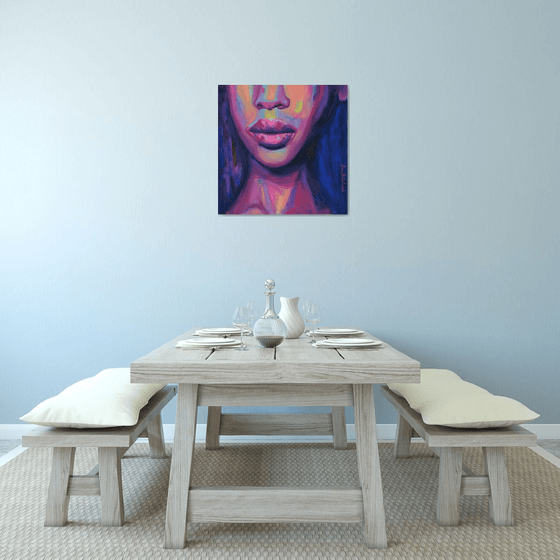 Chic ▪︎ modern African woman wall art