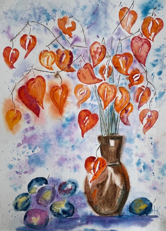 Physalis Plums Still Life