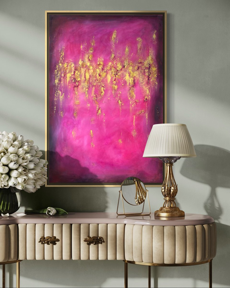 - Fuchsia Glow” By Yulia Pristupa, 24 X 35, Artwork For Sale On Artfinder