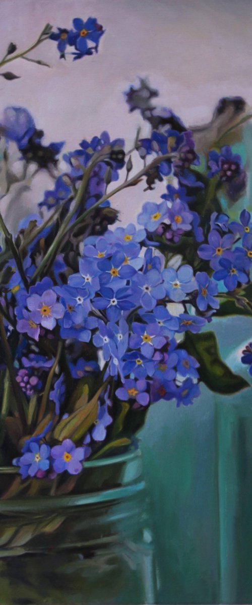 blue bouquet by Darya Klunnikova