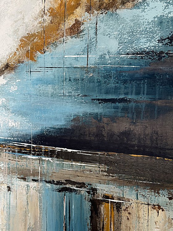 Silent Drift of Light-blue landscape