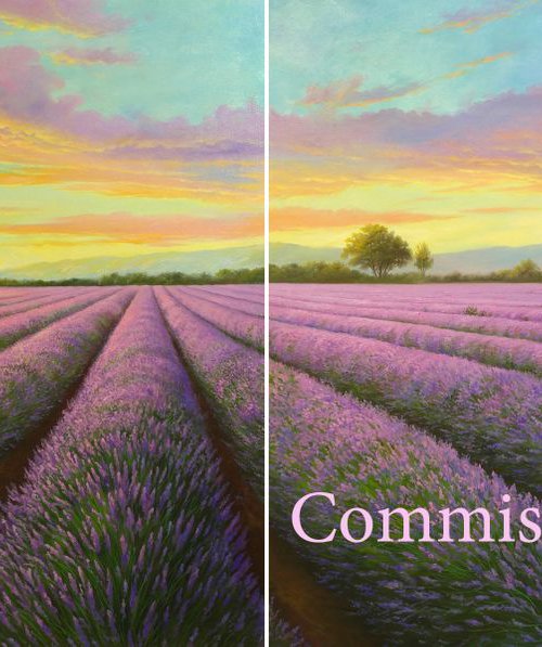 Lavender evening-Commission artwork for Cyd by Eduard Zhaldak