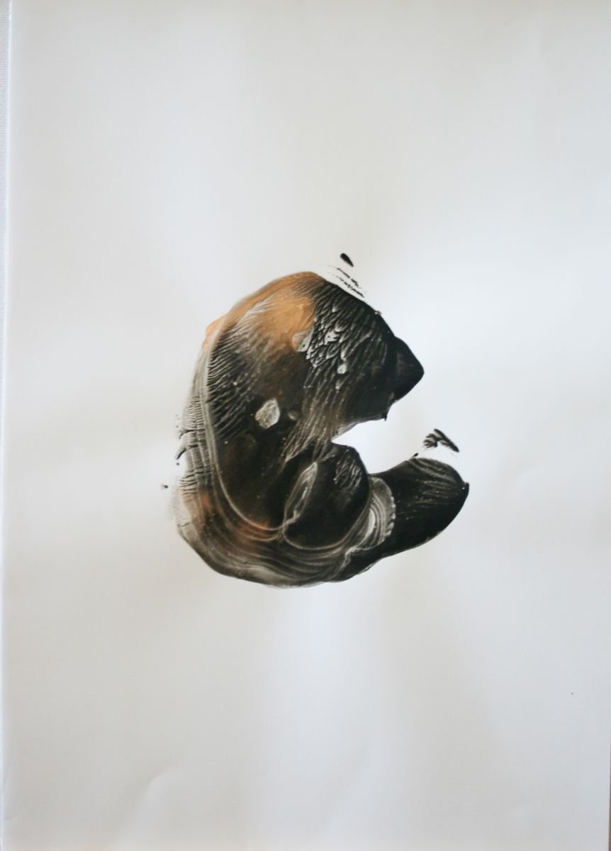 Expressive Abstract Limited Edition Print By Salana Art / Svetlana Samovarova, 9 X 13", Abstraction 1005, Original Artwork