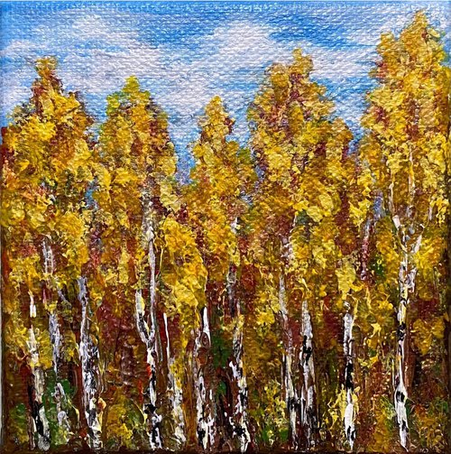 Birch trees by Olga Kurbanova