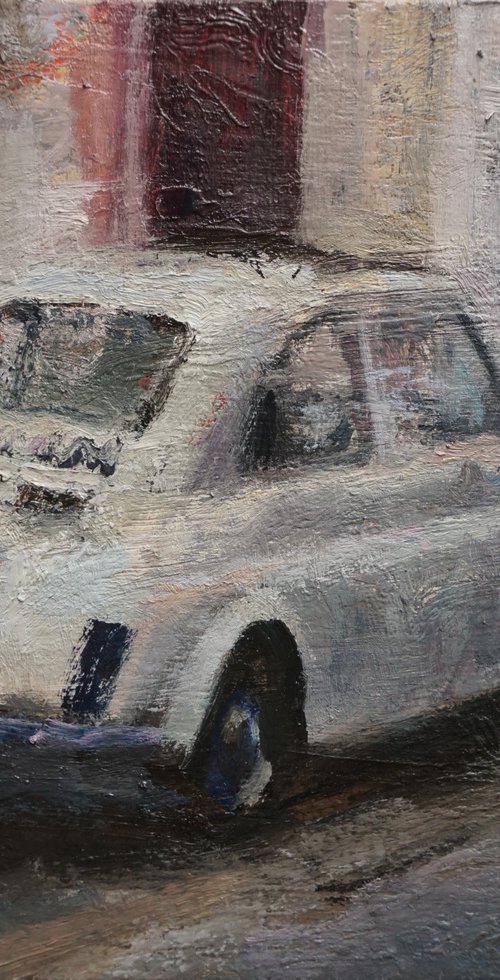 White  500 Fiat by Manuel Leonardi