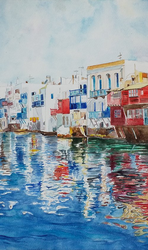 MYKONOS  GREECE  58 x 41 cm by Zoran Mihajlović Muza