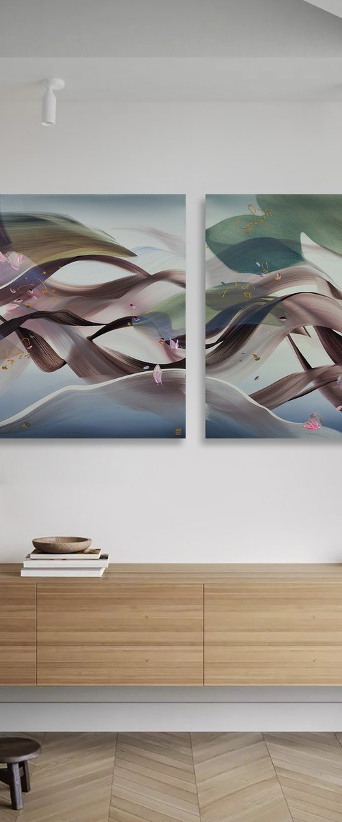 Set Free Diptych by Novi Lim