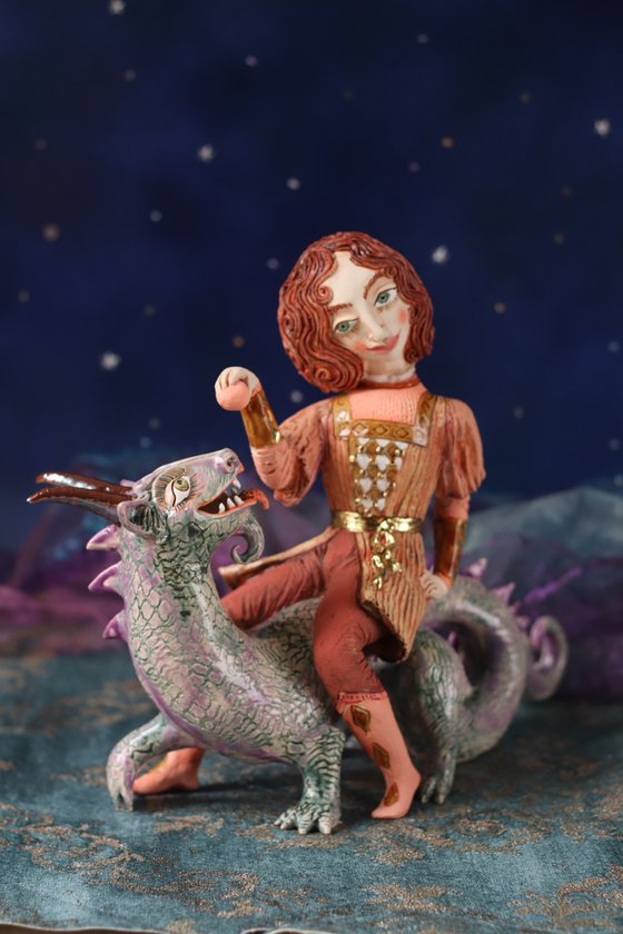 Georg playing with a Dragon. Genesis.