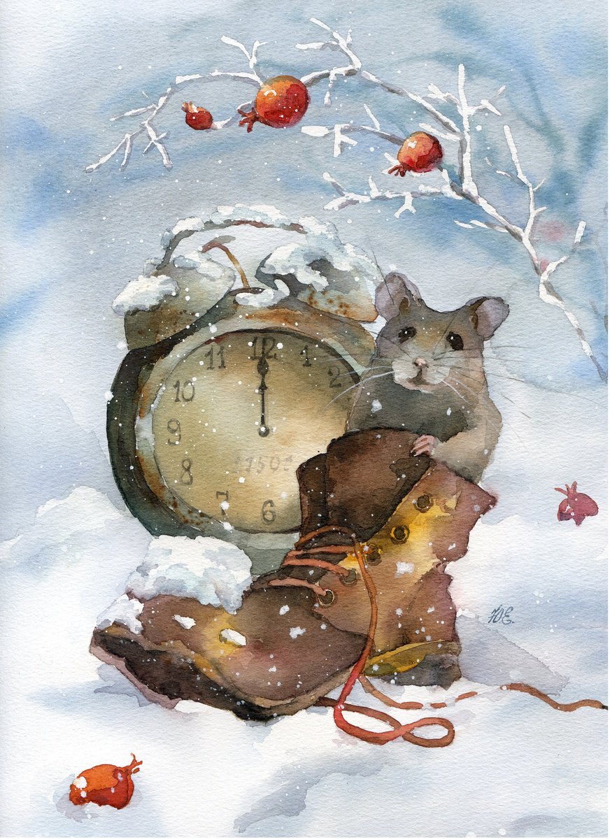 Snow mouse by Yulia Evsyukova