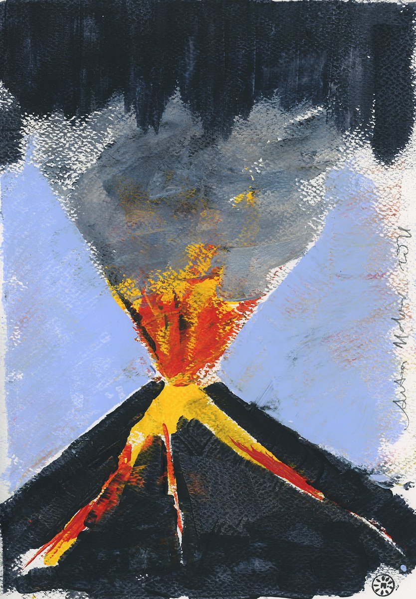 Erupting Volcano by Anton Maliar