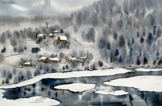 Winter Countryside landscape