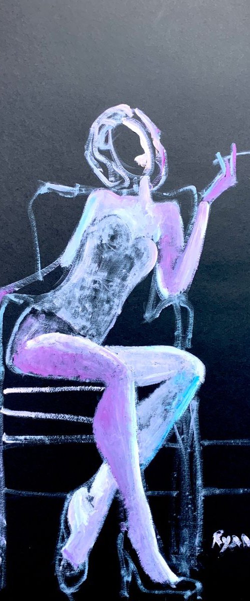 Woman Sitting - by Ryan Louder