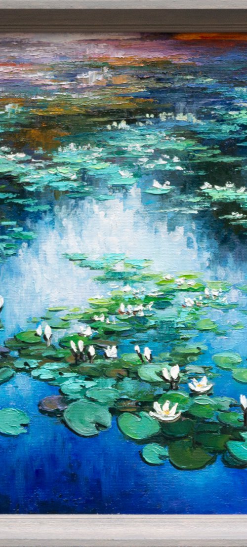 WATER LILIES 2 by Oleksii Vylusk