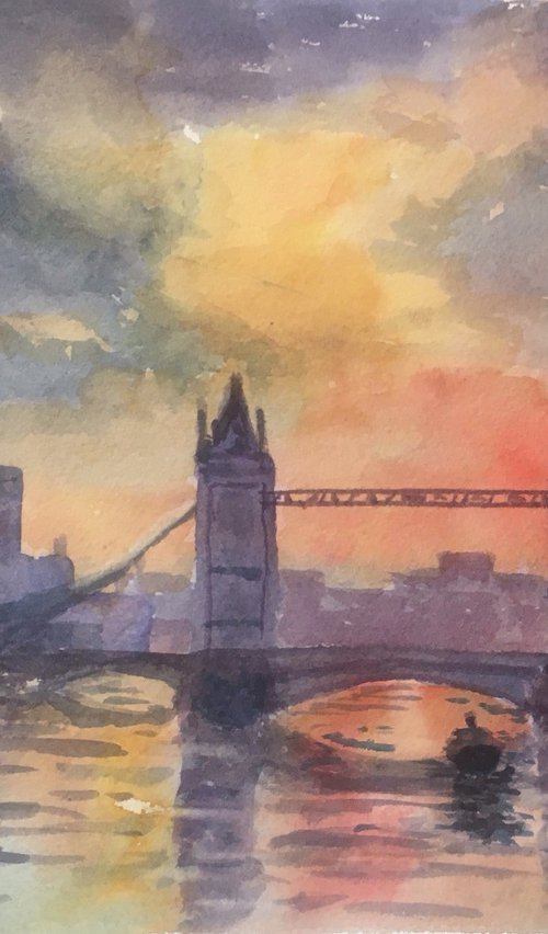 Tower Bridge, London by Julian Lovegrove Art