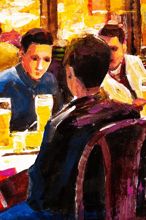Evening cafe