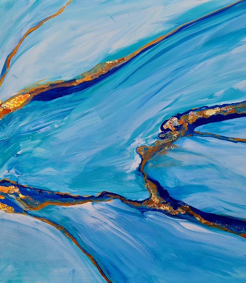 Golden Islands - Abstract Series by Danijela Dan