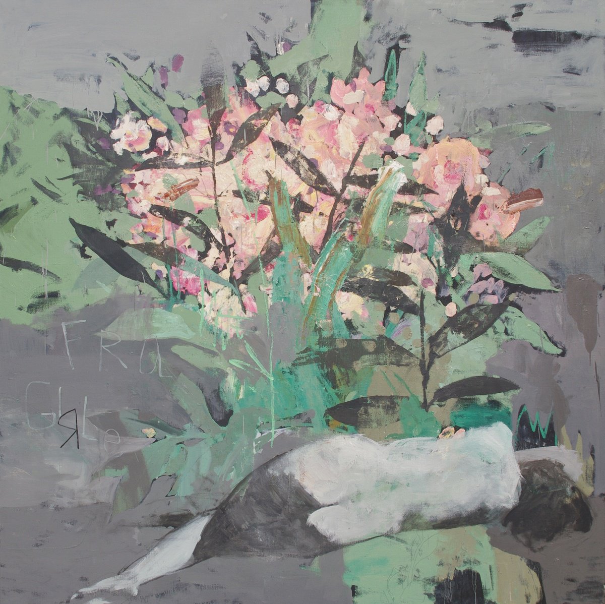 Impressionistic Landscape Oil Painting By Glib Franko, 59 X 59, I