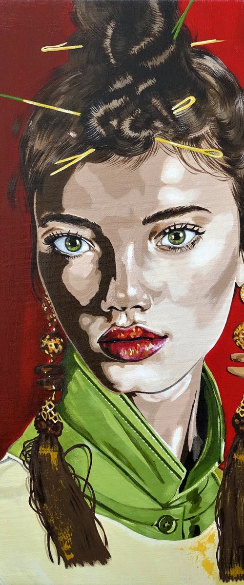 The girl's face 20/8 by Livien Rózen