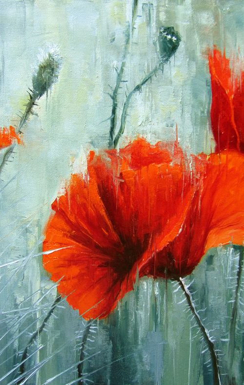 Wild poppies by Aleksandr Neliubin