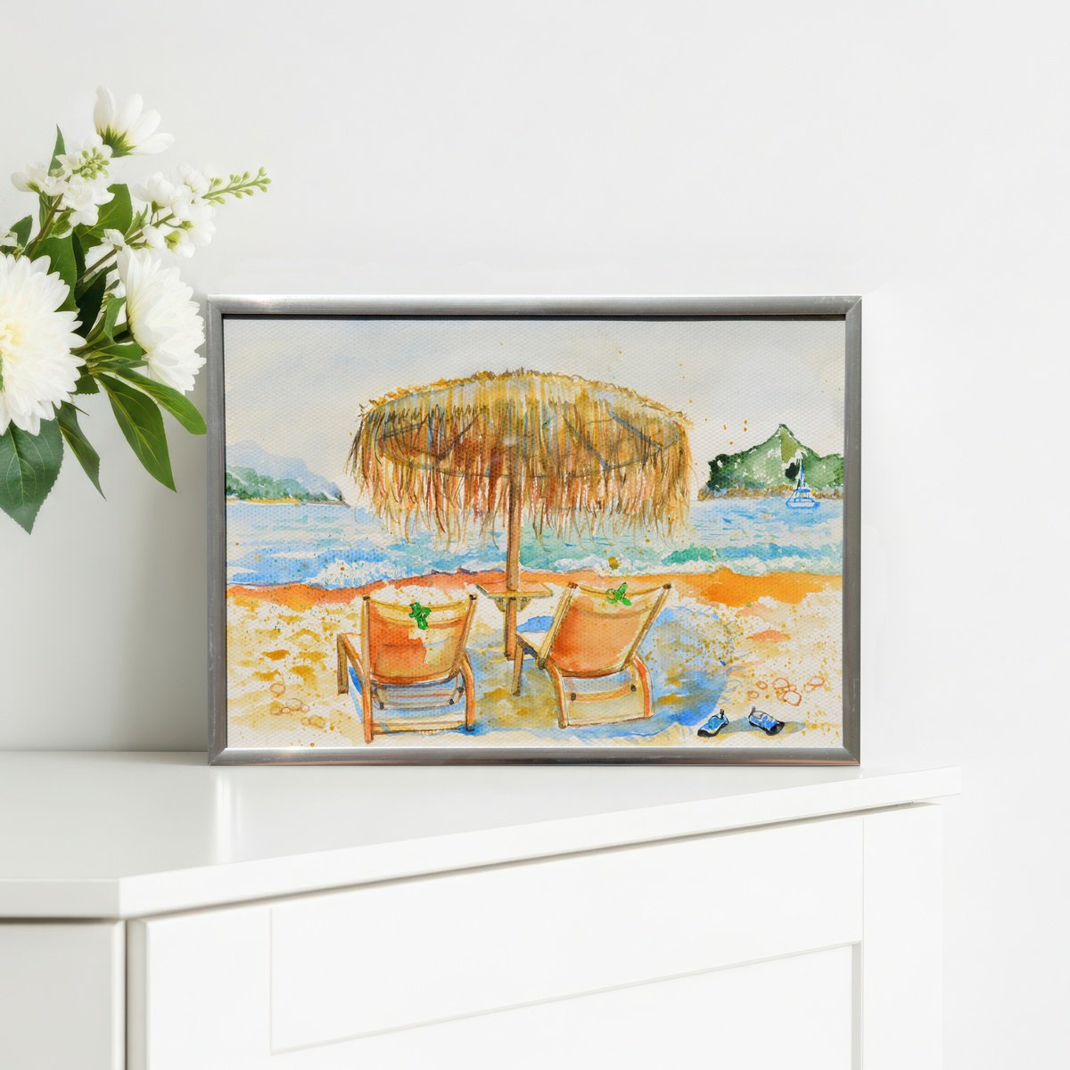 Impressionistic Watercolour , Corfu 1 By Milena Gaytandzhieva, 12 X 9, Artwork For Sale On Artfinder