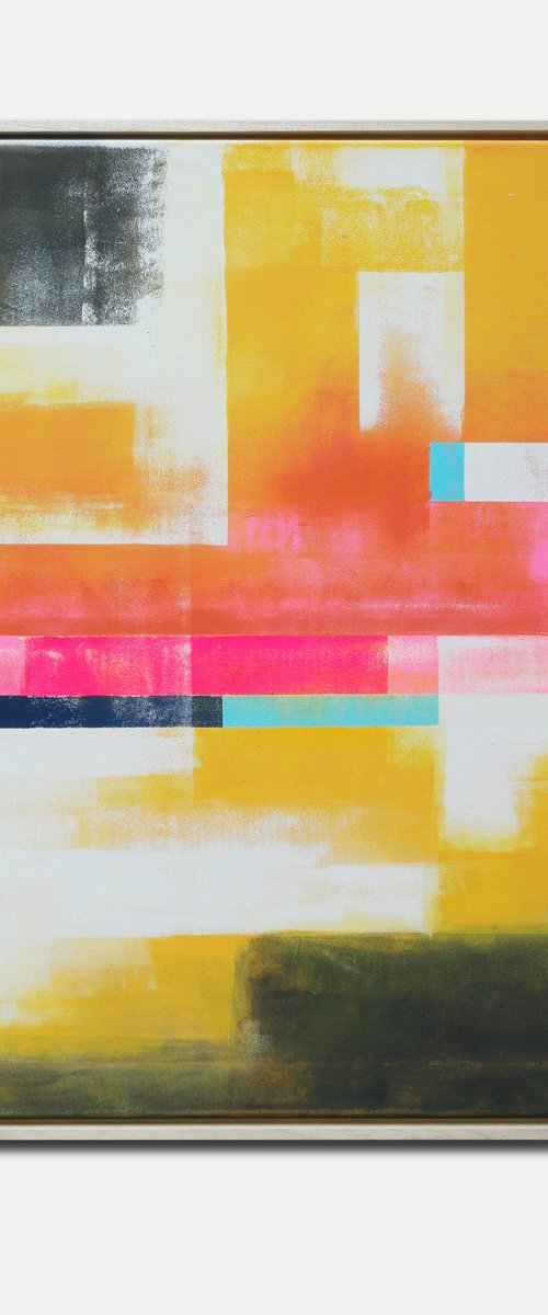 Untitled in Yellow Stripe by Ronald Hunter