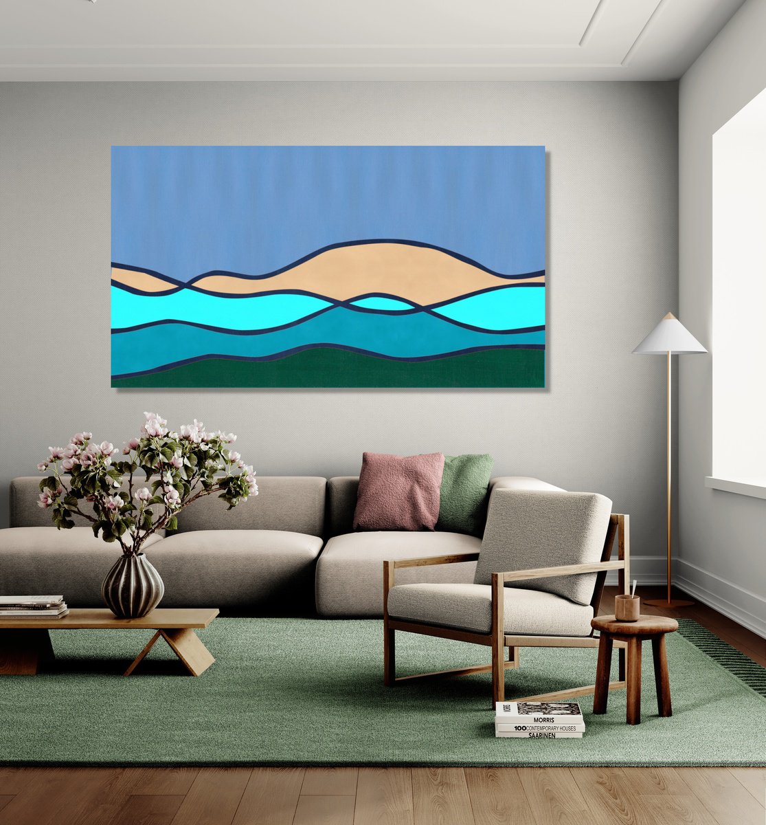  Serene Landscape #15 By Marina Krylova, 63 X 35, Artwork For Sale On Artfinder
