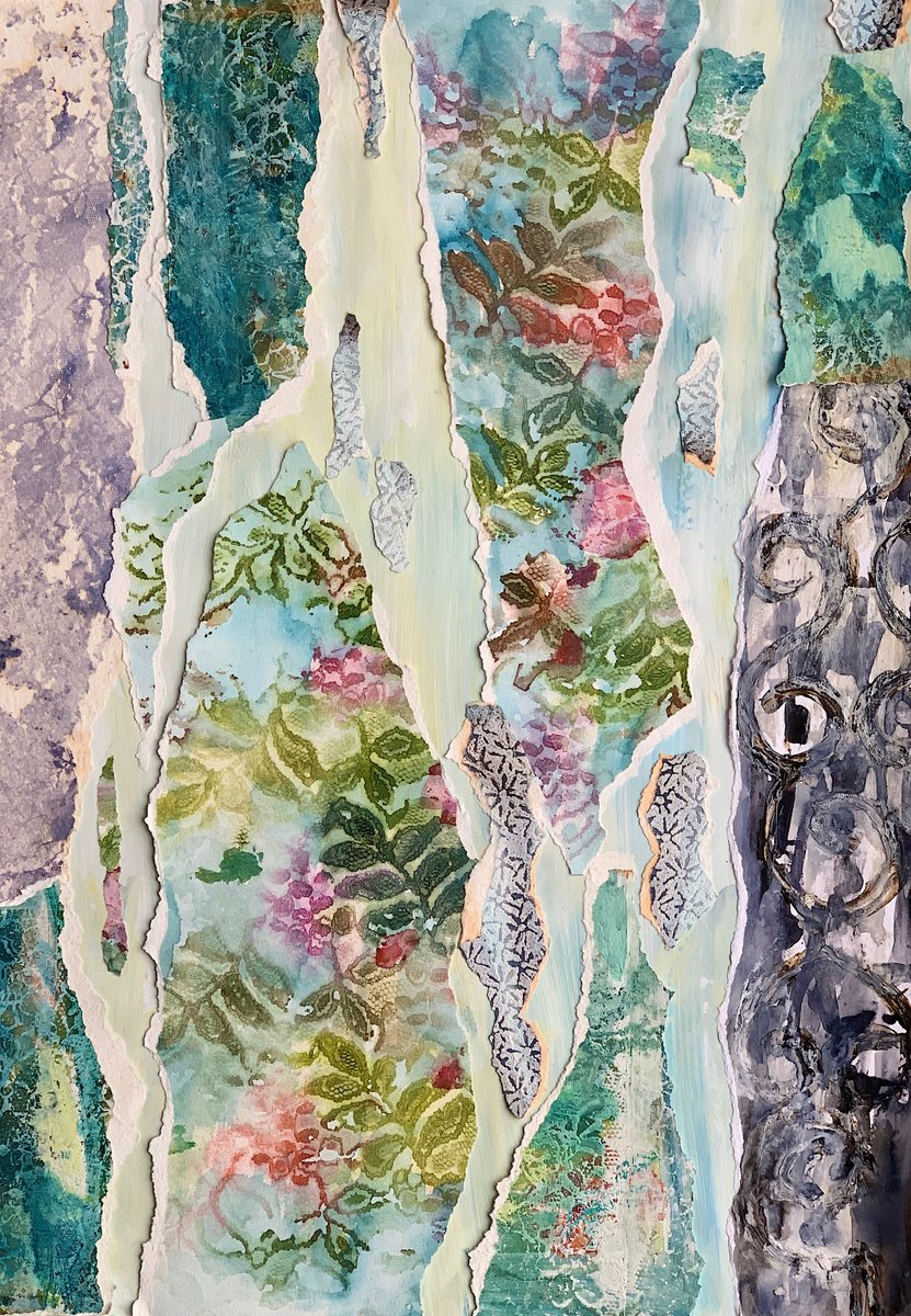 Expressive Abstract Painting By Suzsi Corio, 17 X 23", Layers Of A Lifetime 1, Original Artwork