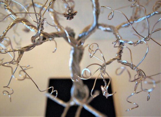 Silver tree with Small Bees
