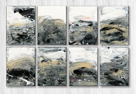 Abstract Encounters Collection 1 - 8 Parts - Abstract Paintings by Kathy Morton Stanion