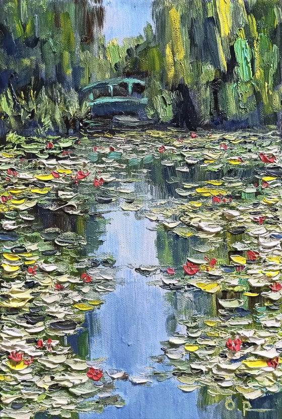 Impression. Water lilies