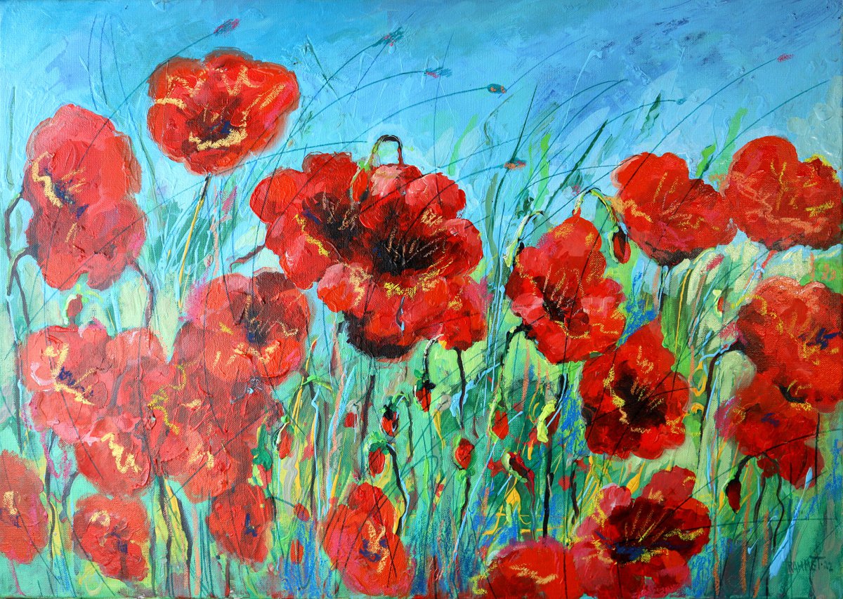 Poppies Red. by Rakhmet Redzhepov