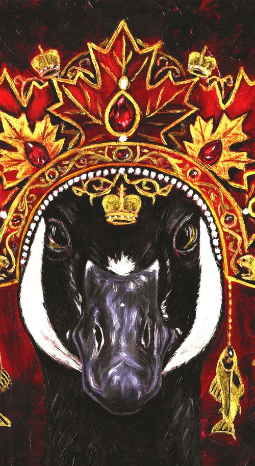 Crowned Goose Majesty by Olga Bunevich