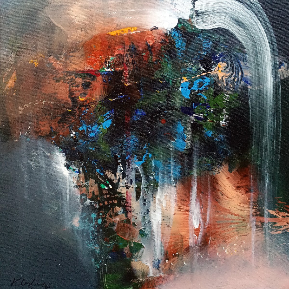 The Mountain Whispering By Kloska Ovidiu, 24 X 24, Artwork For Sale On Artfinder