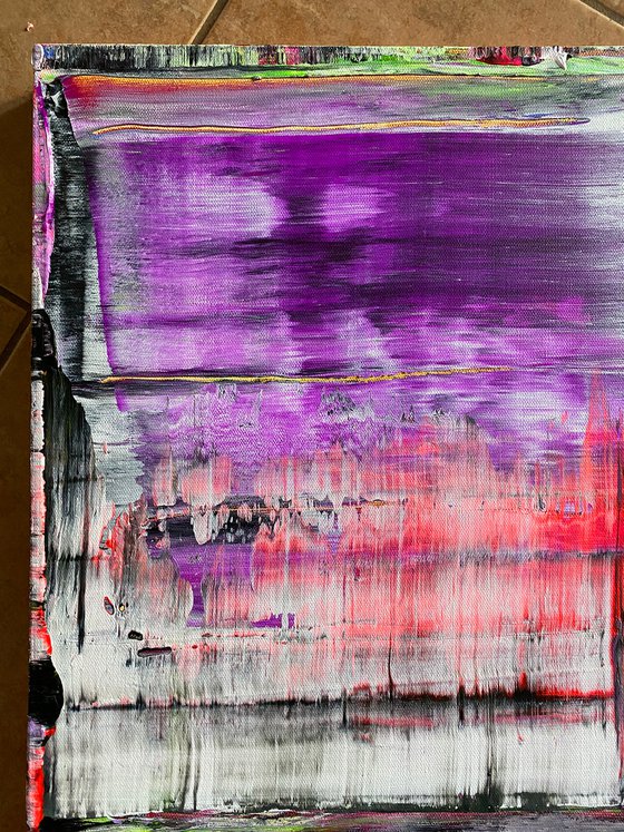 "You Pretty Things" - Original PMS Abstract Acrylic Painting Diptych On Canvas - 48" x 30"