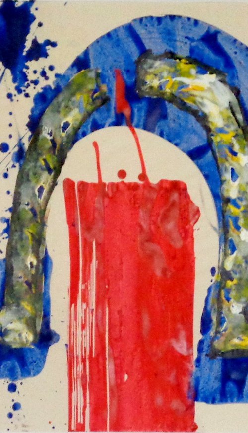 abstract-painting by Heinz Theuerkauf