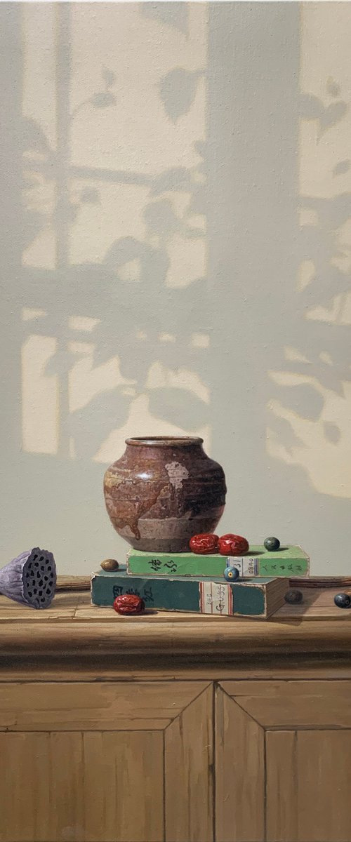 Still life:zen art c179 by Kunlong Wang