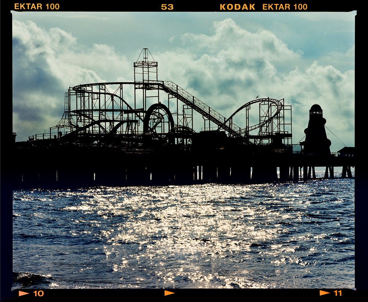 Urban And Pop Landscape Photograph By Richard Heeps, 27 X 22", Pleasure Pier, Clacton-On-Sea, Original Artwork