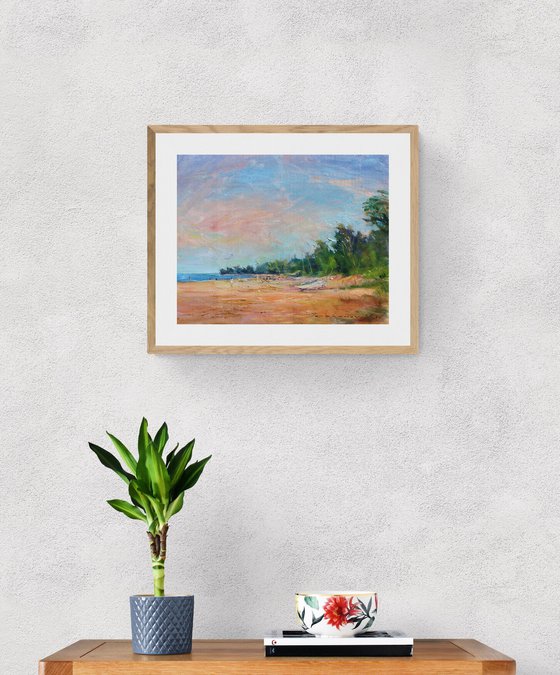 On the quiet coast Painting