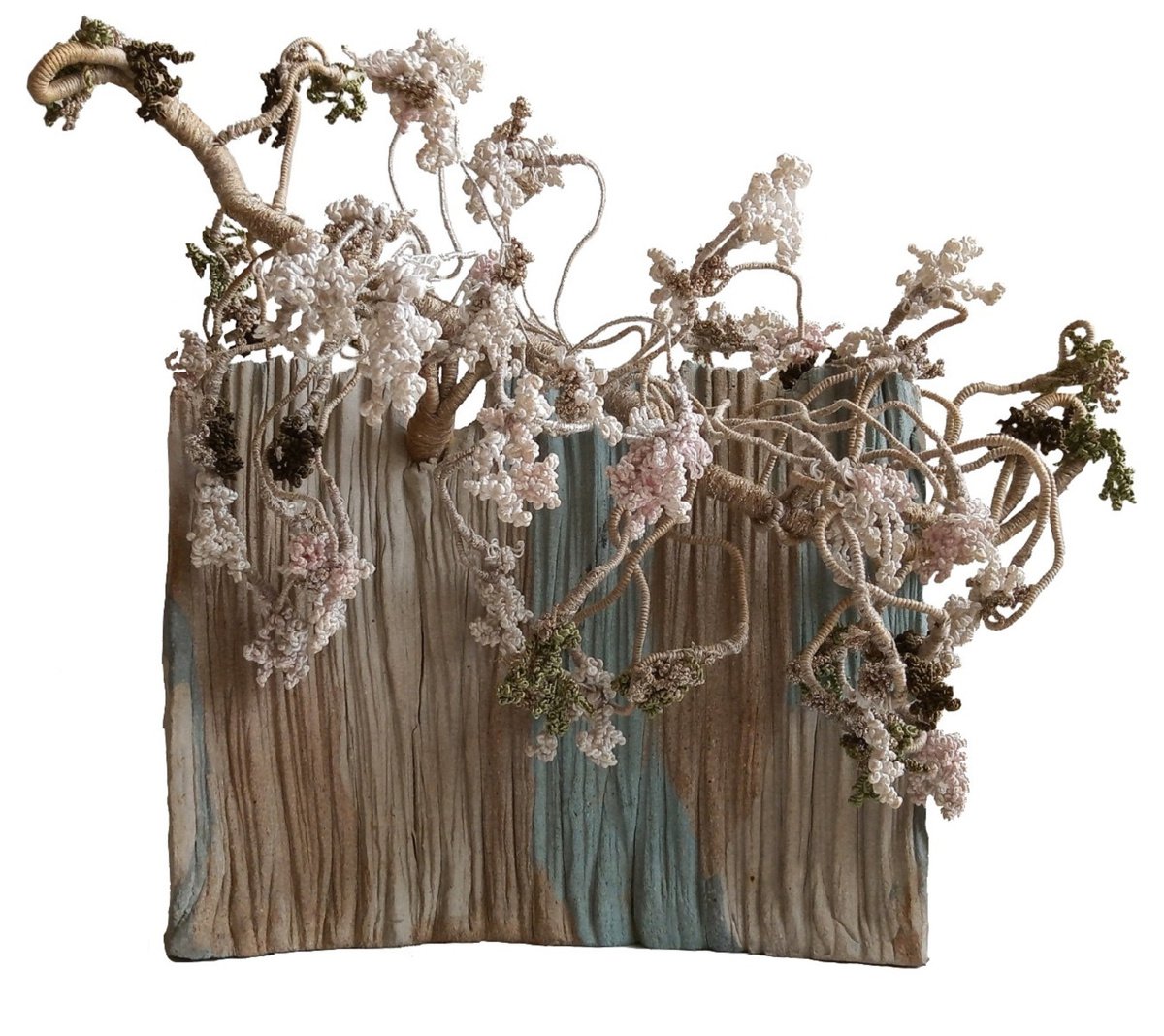 Impressionistic Botanical Sculpture By Rossitza Trendafilova, 12 X 12", "Forest Tree", Original Artwork