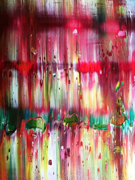 "Keep It Coming" - Original PMS Oil Painting On Canvas - 18 x 24 inches