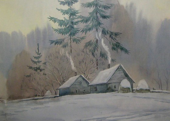 At the edge of the village